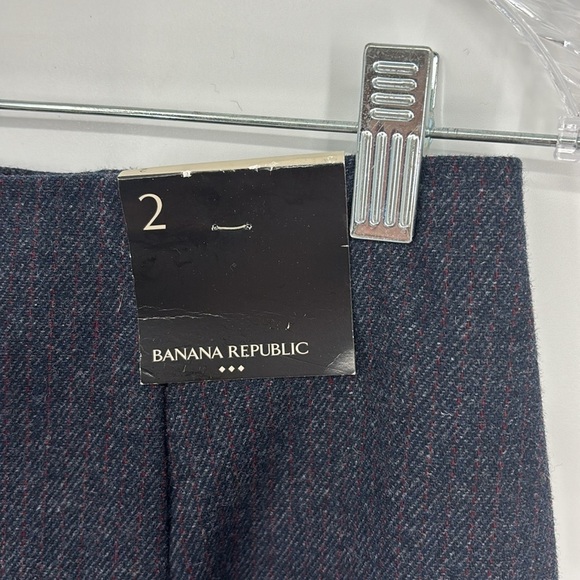Banana Republic Factory Wool Blend Mini Skirt Women’s Size 2 Navy Blue NWT! - Picture 7 of 7